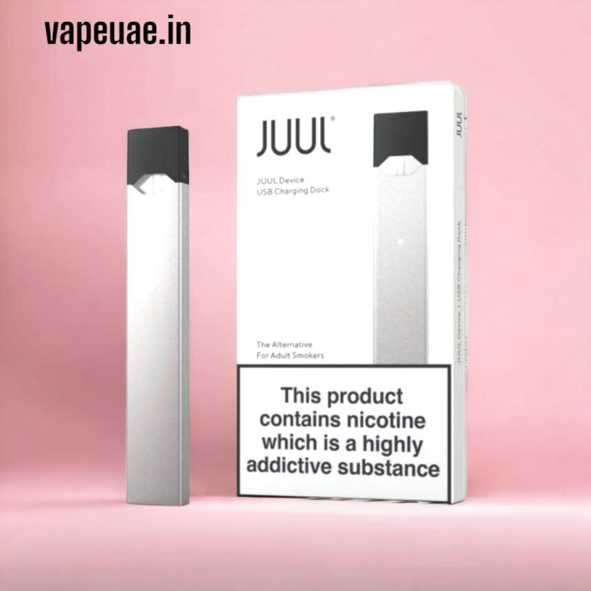 Juul UAE – Rechargeable Pod Device with USB Charger (Silver)