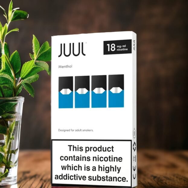 Juul – Menthol E-Liquid Pods 18 Mg 200 Puffs (4 Pcs)