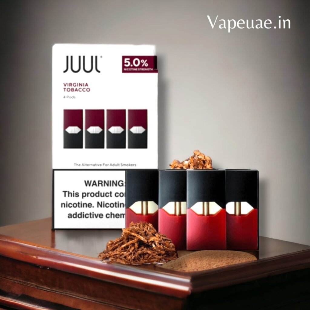 Buy Juul Virginia Tobacco 50mg Nicotine pack of (4Pcs) in UAE