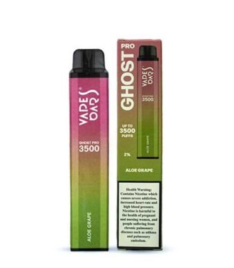 Buy Vapes Bars Ghost Pro Aloe Grape 20mg 3500 Puffs In UAE