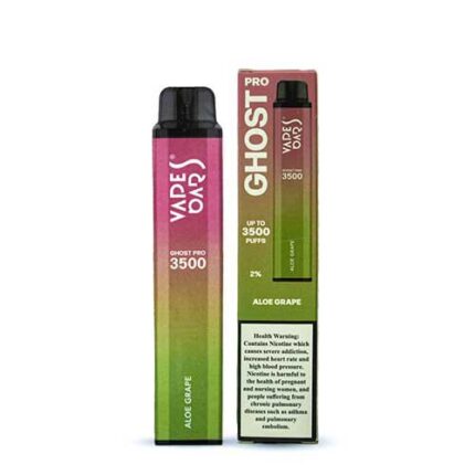 Buy Vapes Bars Ghost Pro Aloe Grape 20mg 3500 Puffs In UAE