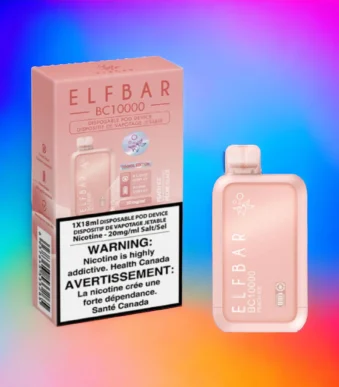 Buy Smooth ELFBAR Peach Ice 50mg BC 10000 Puffs in uae