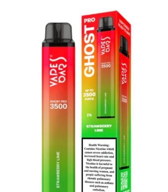 Strawberry Lime 20mg 3500 Puffs by Vapes Bars Ghost Pro