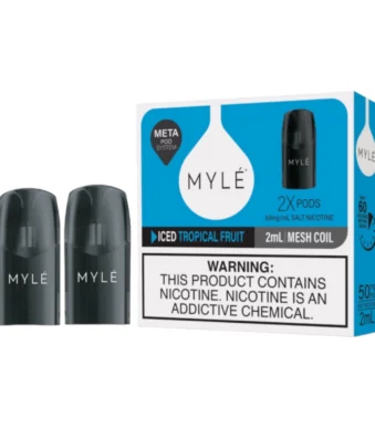 Myle V5 Iced Tropical Fruit Meta Pods pack of two (2) disposable magnetic