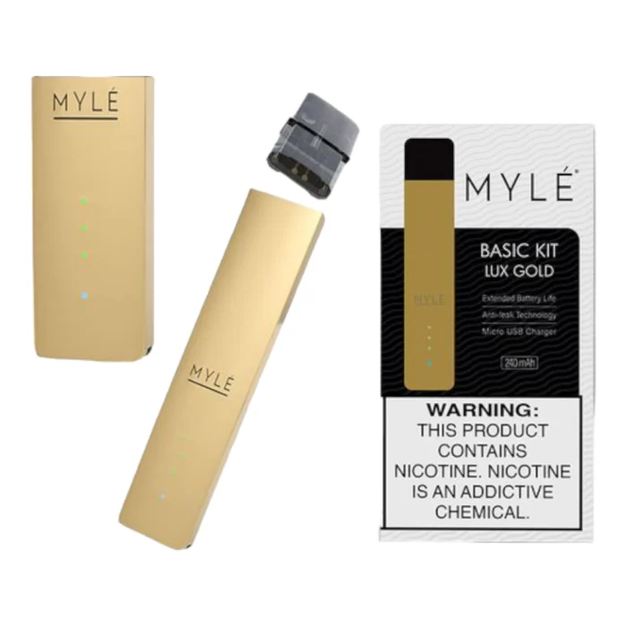 BUY Myle V4 Lux Gold Rechargeable Vape Device IN UAE