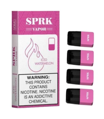 SPARK VAPOR Iced Watermelon Pod Pre filled Disposable (Pack of 4)