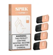 SPRK VAPOR Peach Pod Pre filled Disposable (Pack of 4)