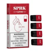 SPRK VAPOR Red Apple Pod Pre filled Disposable (Pack of 4)